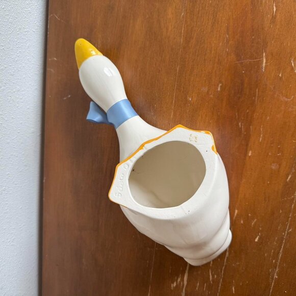 Vintage Ceramic Cottage Duck, Blue Ribbon Goose - Picture 7 of 8